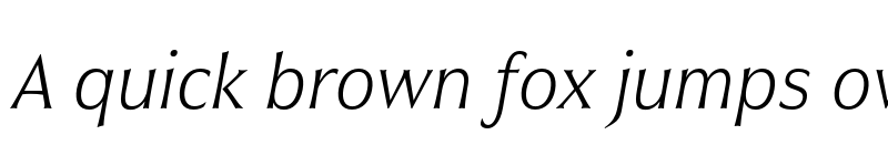 Preview of Civane Cond Thin Italic font