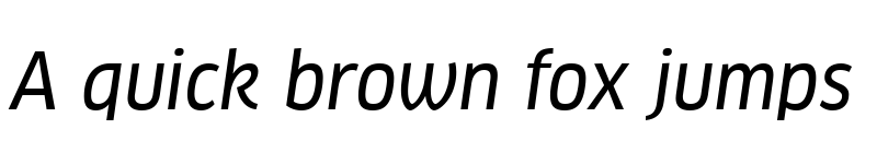 Preview of Clan Pro Narr News Italic font