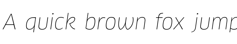 Preview of Clan Pro Thin Italic font