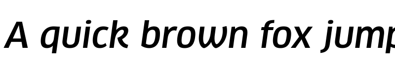 Preview of ClanW04-MediumItalic Regular font
