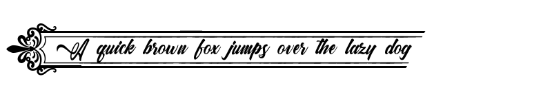 Preview of Clasicalderibbon Regular font