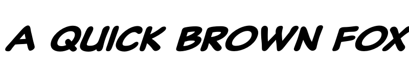 Preview of Classic Comic Bold Italic font