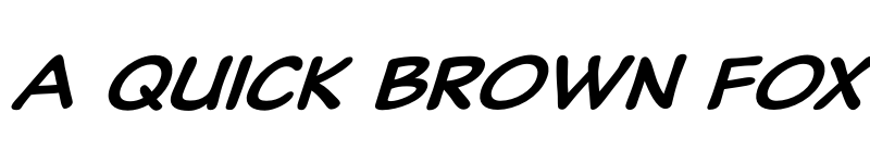 Preview of Classic Comic Italic font