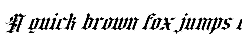 Preview of Classic rock band Italic font