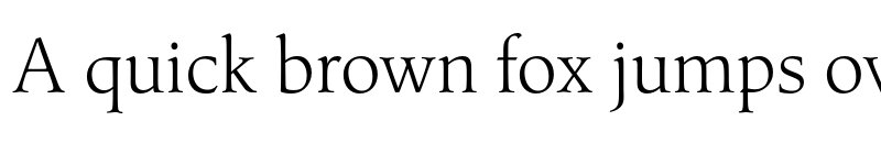 Preview of Classica Pro Light font