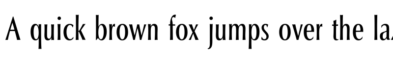 Preview of Classico URW Condensed T Regular font