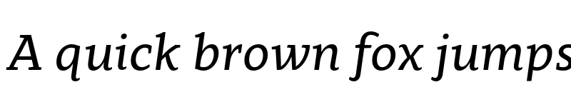 Preview of Clavo Regular Italic font