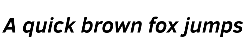 Preview of Clear Sans Bold Italic font