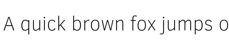 Preview of Clear Sans Thin Regular font