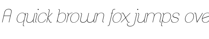 Preview of ClementePDab HairlineItalic font