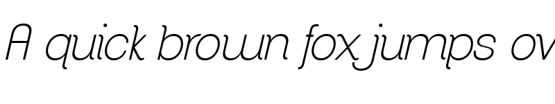 Preview of ClementePDad ExtraLightItalic font