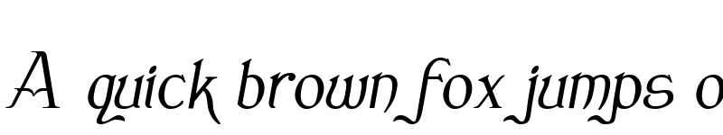 Preview of Clementhorpe Italic font
