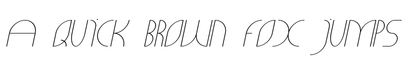 Preview of CLiCHE 21 Italic font