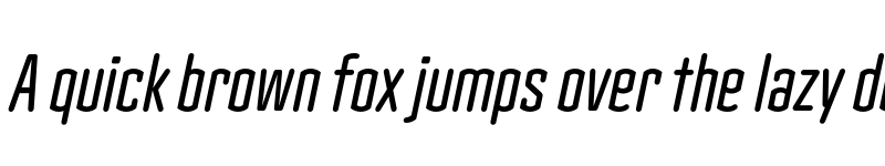 Preview of Clicker Compressed Medium Italic font