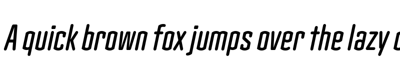 Preview of Clicker Compressed Semi Bold Italic font