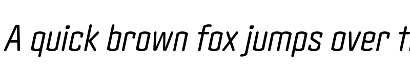 Preview of Clicker Condensed Book Italic font