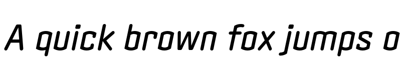 Preview of Clicker Medium Italic font