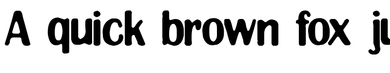 Preview of Clingy Regular font