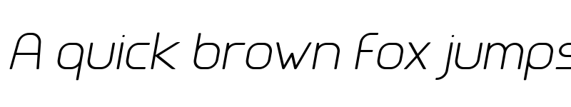 Preview of Clipangle ExtraLight Italic font