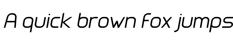 Preview of Clipangle Light Italic font