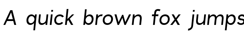 Preview of Clockwise Light Italic font