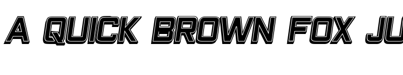 Preview of Closeness Outline Filled Italic font