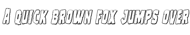 Preview of Clubber Lang 3D Italic Italic font