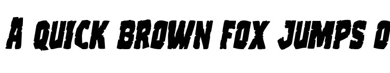 Preview of Clubber Lang Expanded Italic Expanded Italic font