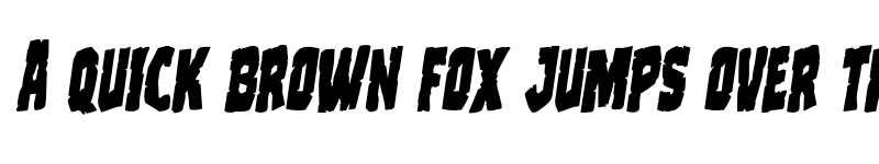 Preview of Clubber Lang Rotalic Italic font