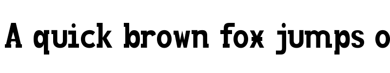 Preview of Clutsy Regular font