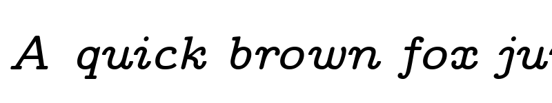 Preview of CMU Concrete BoldItalic font