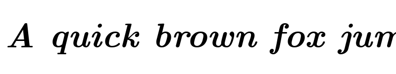Preview of CMU Serif BoldItalic font