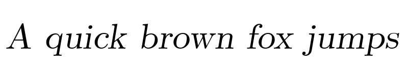 Preview of CMU Serif Extra RomanSlanted font