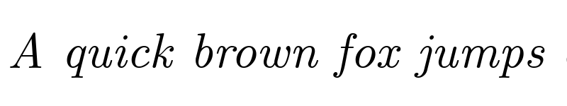 Preview of CMU Serif Italic font