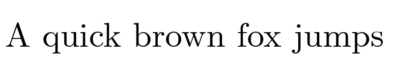 Preview of CMU Serif Roman font