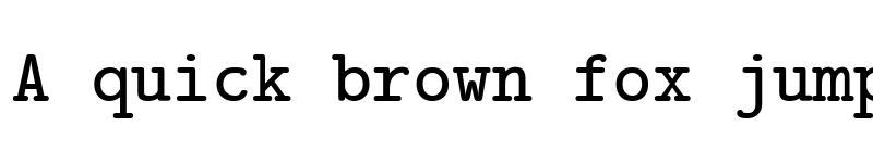Preview of CMU Typewriter Text Bold font