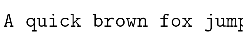 Preview of CMU Typewriter Text Light font
