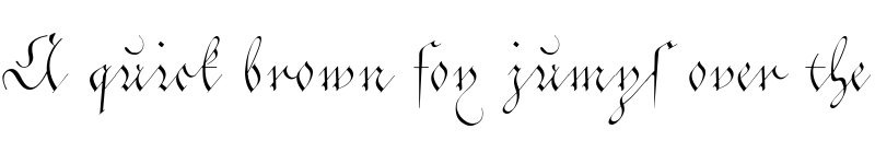 Preview of C?ntgen Kanzley Aufrecht Regular font