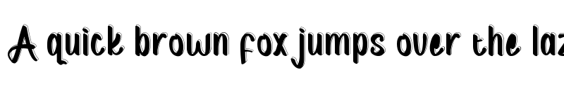 Preview of Coal Black Demo Inline font