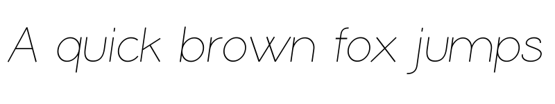 Preview of Coamei Light Italic font