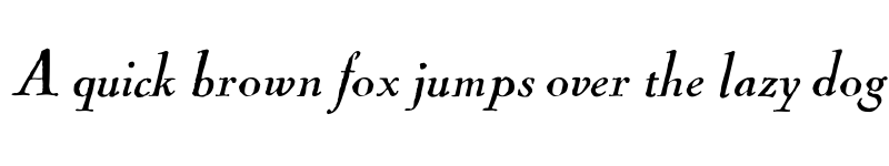 Preview of Cock Italic font