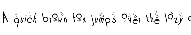 Preview of Cocktail Bubbly Regular font