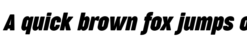 Preview of Cocogoose Compressed Trial Bold Italic font