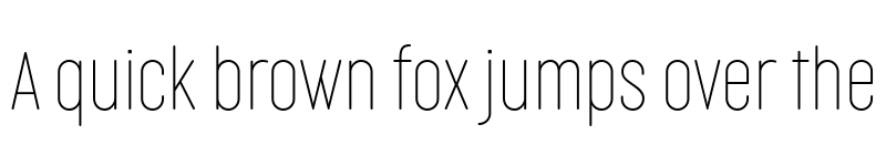 Preview of Cocogoose Compressed Trial Thin font