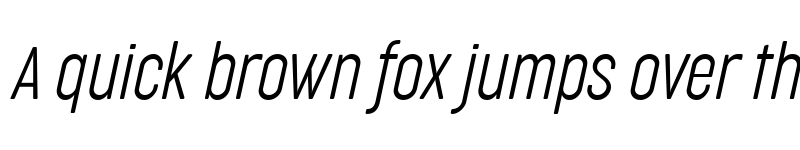 Preview of Cocogoose Compressed Trial UltraLight Italic font