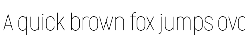 Preview of Cocogoose Condensed Trial Thin font