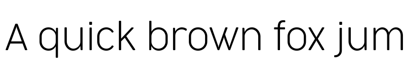 Preview of Cocogoose Narrow Trial UltraLight font