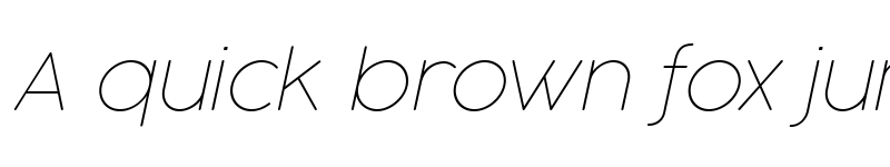 Preview of Cocogoose Pro Thin Italic font