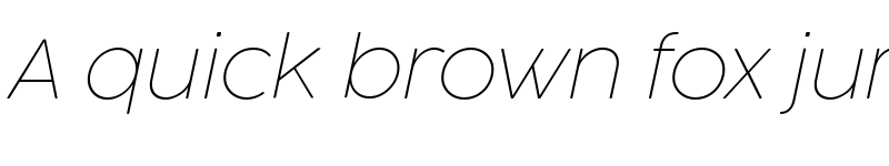Preview of Cocogoose ProTrial Thin Italic font