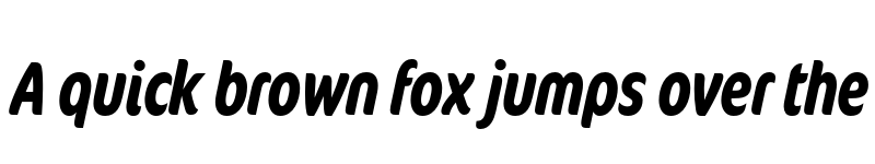 Preview of CoconPro BoldItaExcon font